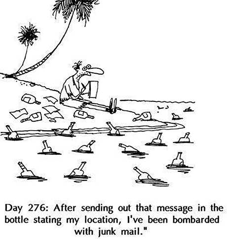 Bombarded with junk mail