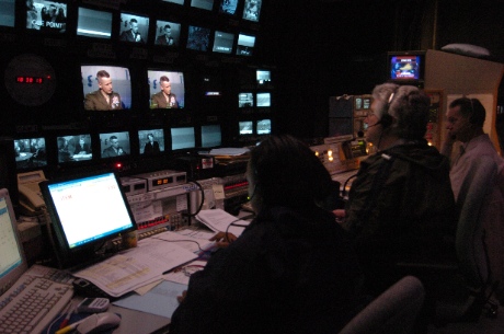TV news control room