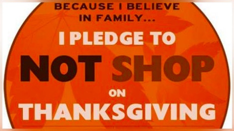 No shopping on Thanksgiving